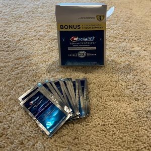 Crest Whitening strips. Only one used.